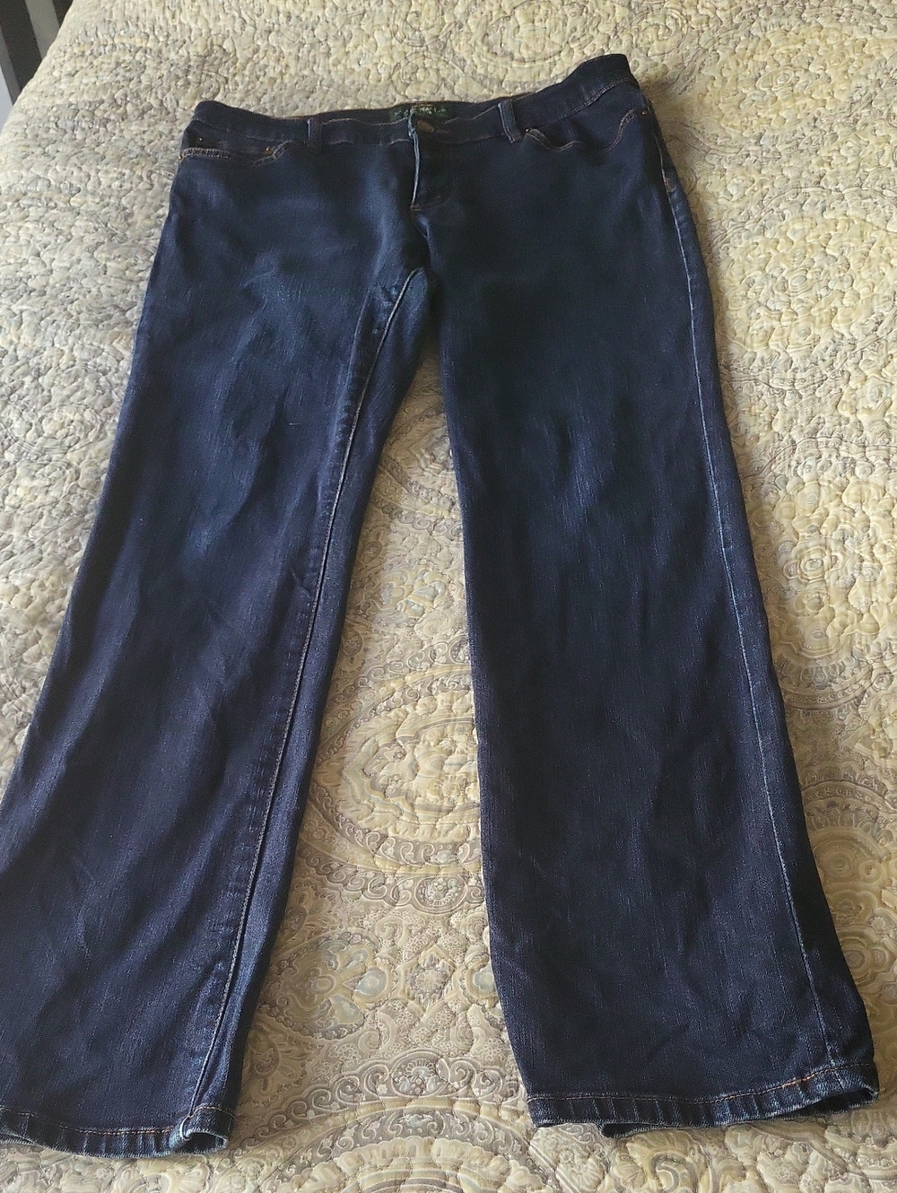 Ralph Lauren Dark Blue Wide-Leg Jeans